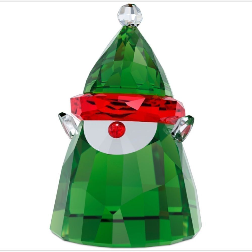 NWT Swarovski Holiday Cheers Santa's Elf Figurine, Small - Green